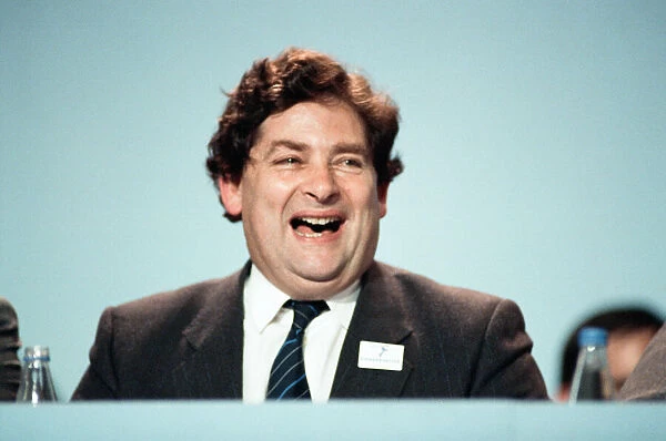 The Conservative Party Conference, Blackpool. Chancellor of the Exchequer Nigel Lawson