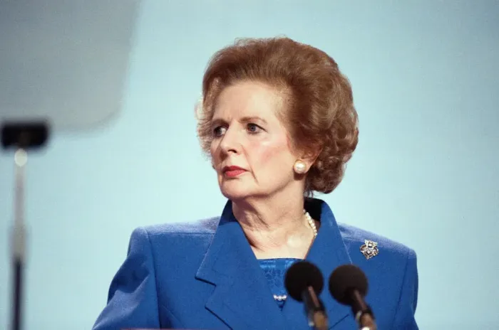 Framed Print : The Conservative Party Conference, Blackpool. Prime Minister Margaret Thatcher