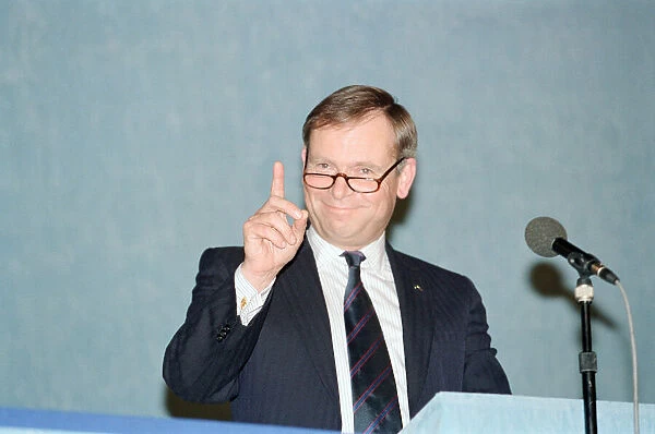 The Conservative Party Conference, Blackpool. Pictured, Jeffrey Archer. 14th October 1991