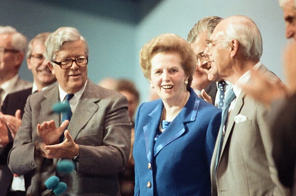 The Conservative Party Conference, Bournemouth. Prime Minister Margaret Thatcher with