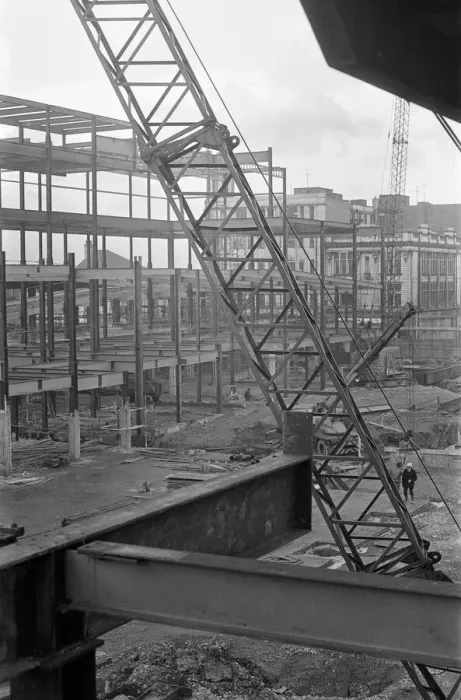 Framed Print : Construction of the Cleveland Centre, Middlesbrough. 1971