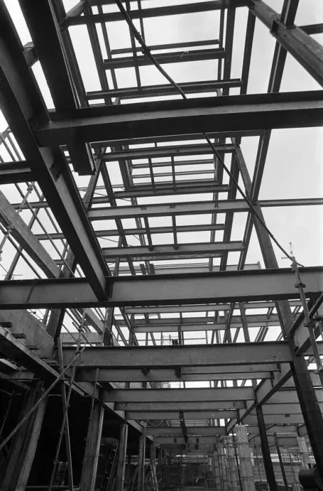 Framed Print : Construction of the Cleveland Centre, Middlesbrough. 1971