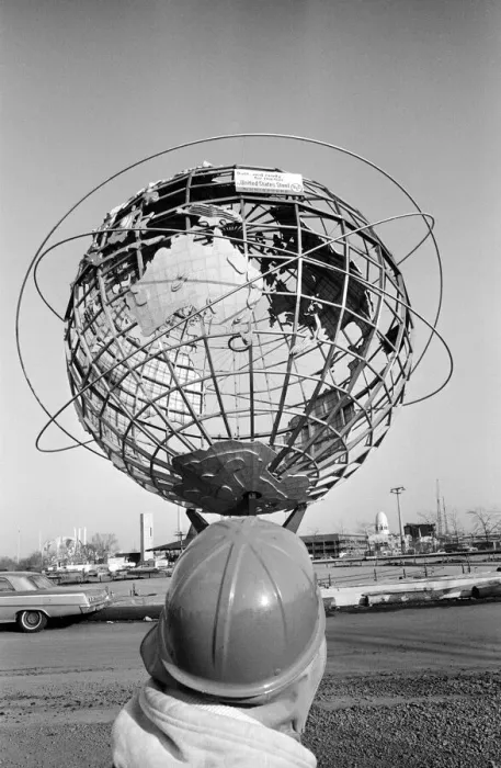 Framed Print : Construction continues on the site of the 1964 New York Worlds Fair