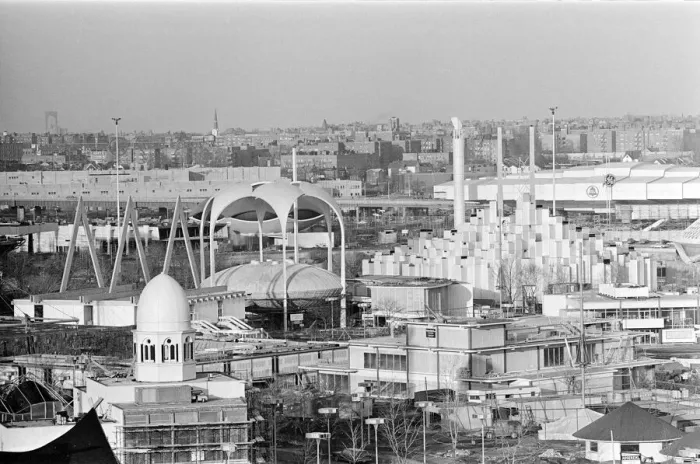 Framed Print : Construction continues on the site of the 1964 New York Worlds Fair Framed Print : Construction continues on the site of the 1964 New York Worlds Fair
