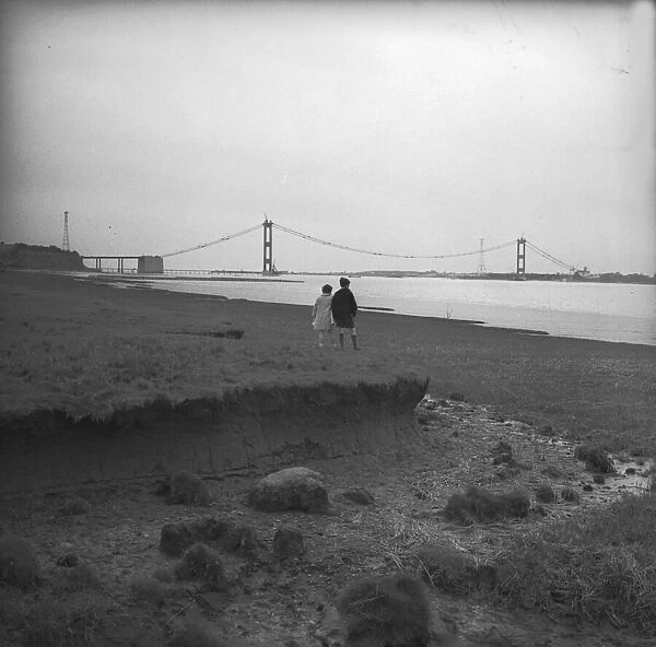 Construction of the first Severn Bridge 1961-1966 opened by Queen Elizabeth II in 1966