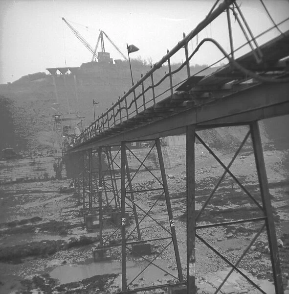 The construction of the first Severn Bridge 1961-66 opened by Queen Elizabethh 11 in 1966