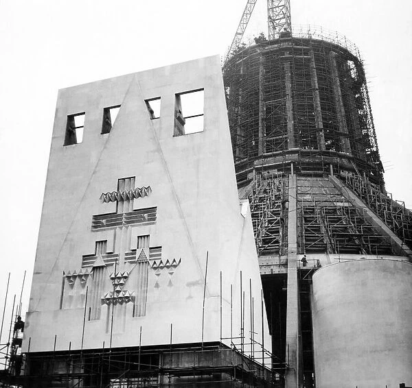 Construction of Liverpool Metropolitan Cathedral, Merseyside, 8th September 1965