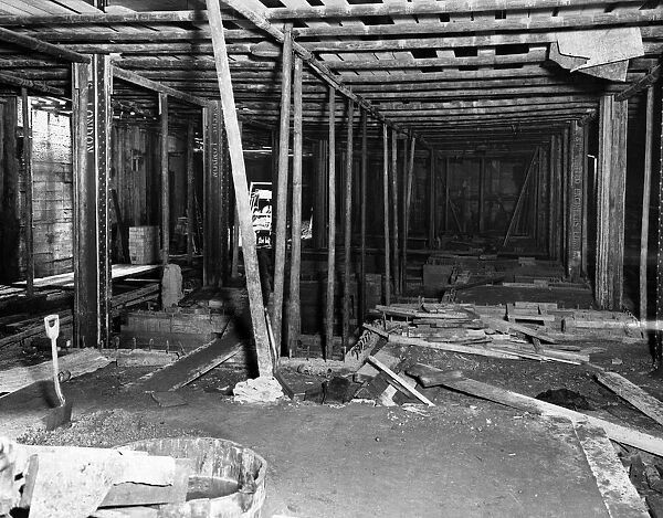 Construction of the new Daily Mirror printing site at Back Hill