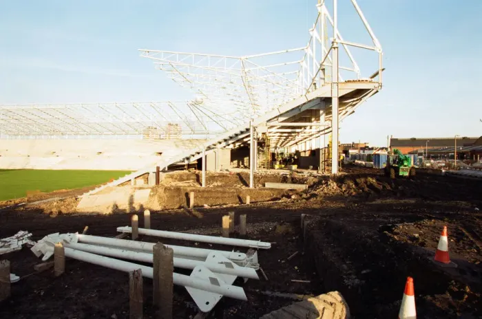 Framed Print : Construction of Sunderland A. F. Cs new stadium. 14th January 1997 Framed Print : Construction of Sunderland A. F. Cs new stadium. 14th January 1997