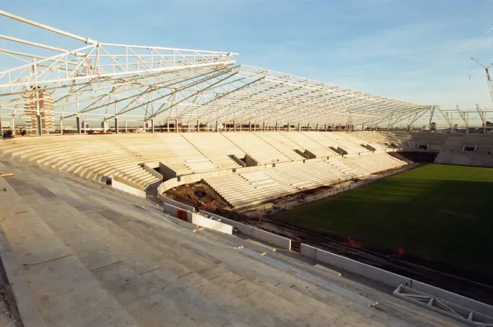 Framed Print : Construction of Sunderland A. F. Cs new stadium. 14th January 1997 Framed Print : Construction of Sunderland A. F. Cs new stadium. 14th January 1997