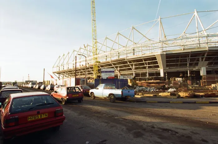 Framed Print : Construction of Sunderland A. F. Cs new stadium. 14th January 1997 Framed Print : Construction of Sunderland A. F. Cs new stadium. 14th January 1997