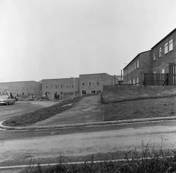 Framed Print : The construction of the Westfield Estate, Loftus. 1974 Framed Print : The construction of the Westfield Estate, Loftus. 1974