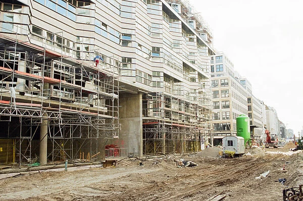 Construction Work, East Berlin, Germany, 7th April 1995