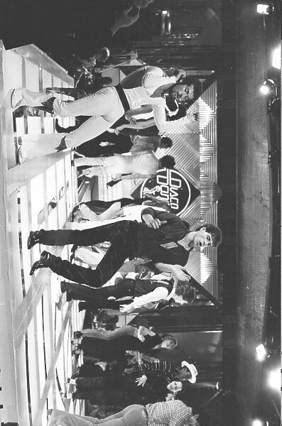 Contestants in the 1978 World Disco Dancing Championship seen here rehearsing at th