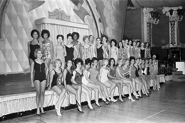 Contestants for Miss World 1964, Beauty Competition, Photo-call, Friday 6th November 1964