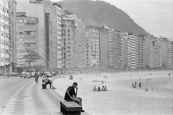 Copacabana Beach, Rio de Janeiro, Brazil, 24th October 1968