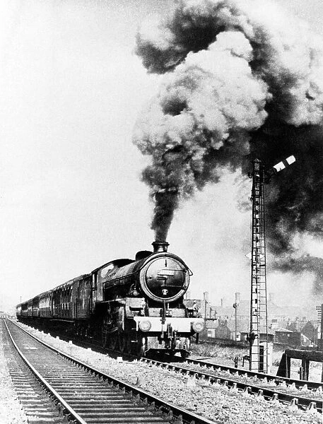 Copley Hill class steam locomotive B1 4-6-0 number 61387 attacks the 1-in-50 from Holbeck