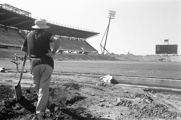 Cordoba, Argentina where a new football stadium is under construction for the 1978 World