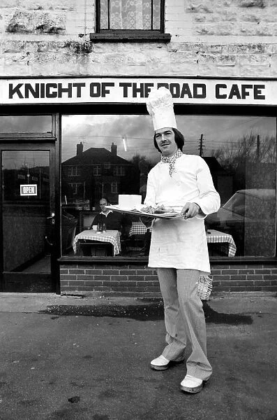 Cordon Bleu Chef Luis Huber pictured at his roadside Cafe 'Knight Of The Road'