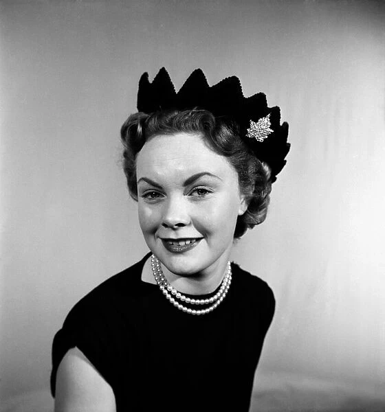 Coronation Headgear. Hat fashion for coronation year : January 1953