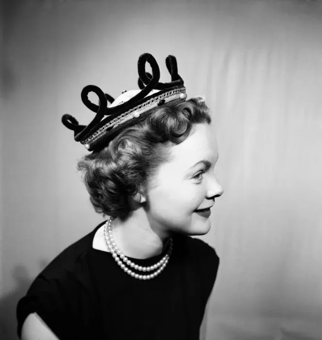 Framed Print : Coronation Headgear. Hat fashion for coronation year : January 1953