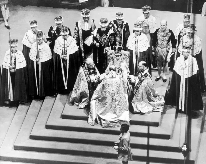 Framed Print : The Coronation of Queen Elizabeth II was the ceremony in which the newly ascended monarch Framed Print : The Coronation of Queen Elizabeth II was the ceremony in which the newly ascended monarch