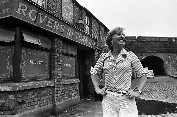 Coronation Street producer Susi Hush on the set of the soap. 14th August 1974