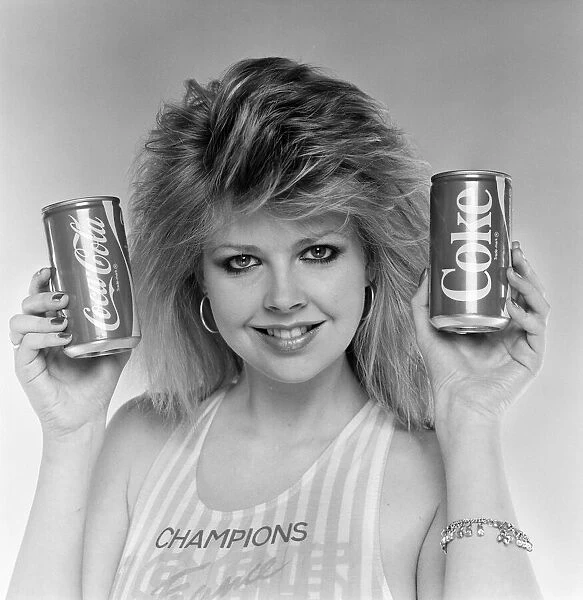 Corrine Russell with the New Coke. 3rd May 1985
