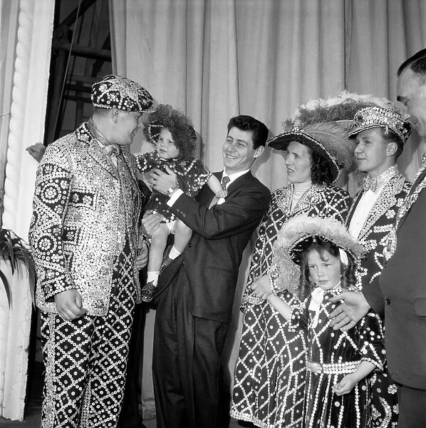 Costers: Pearly Kings and Queens seen here at the Festival Pleasure Gardens in Battersea