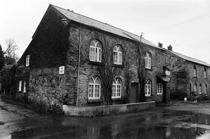 Framed Print : Cottage which is become a public lavatory in Canal Road, Tavistock, Devon. 1970 Framed Print : Cottage which is become a public lavatory in Canal Road, Tavistock, Devon. 1970