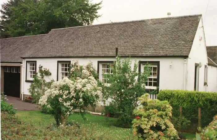 Framed Print : Cottage in Symington home to Seve Ballesteros during championship Framed Print : Cottage in Symington home to Seve Ballesteros during championship