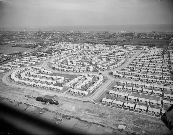 Framed Print : Council housing in Great Yarmouth 1948 Framed Print : Council housing in Great Yarmouth 1948