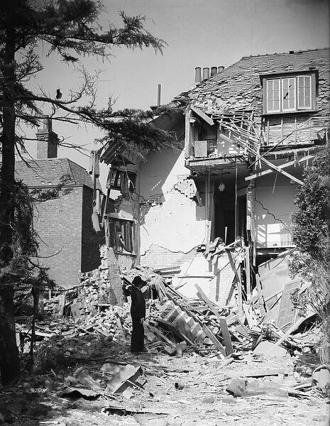 Councillor Denis Heath had a narrow escape when his Moseley house was damaged during an