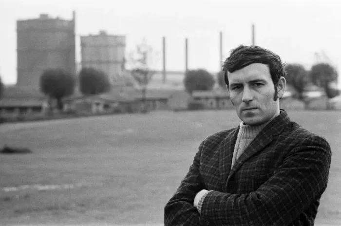 Framed Print : Councillor Jim Hudson, pictured in the shadow of the Irlam Steel works. 23rd June 1972 Framed Print : Councillor Jim Hudson, pictured in the shadow of the Irlam Steel works. 23rd June 1972