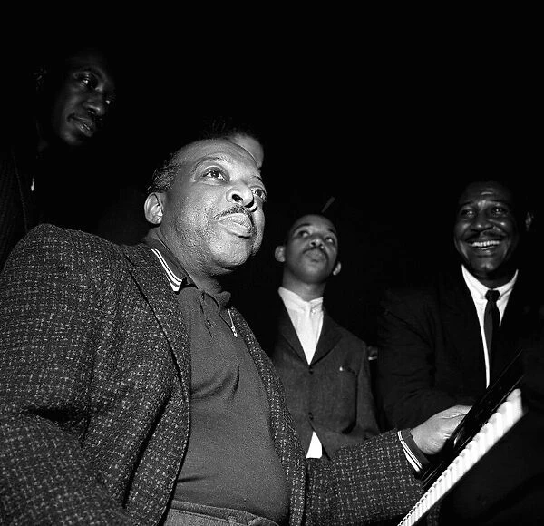 Count Basie Jazz Pianist - Apr 1957 a photocall at the Royal festival Hall