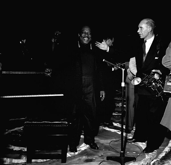 Count Basie Jazz Pianist - Apr 1957 a photocall at the Royal festival Hall