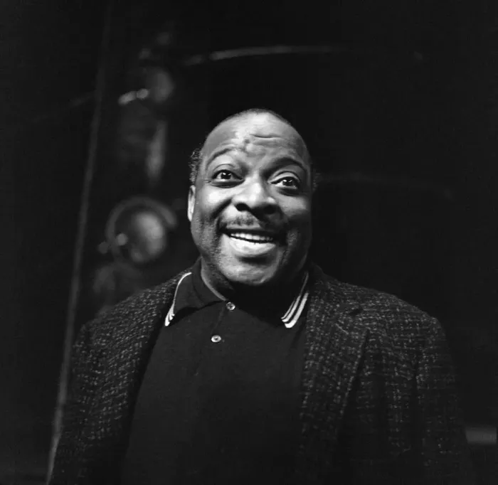 Framed Print : Count Basie, Jazz Pianist, pictured at the Royal Festival Hall, London, 2nd April 1957 Framed Print : Count Basie, Jazz Pianist, pictured at the Royal Festival Hall, London, 2nd April 1957