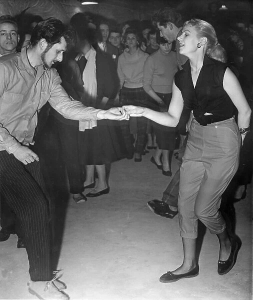 A couple dance the jive on the opening night of The Cavern Club in Liverpool