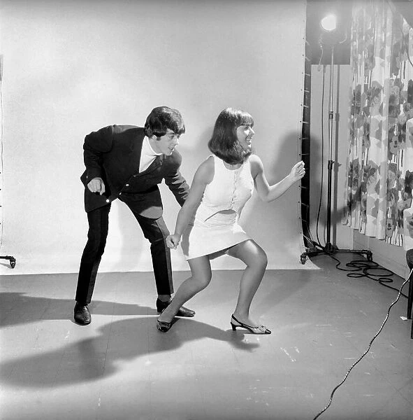 Couple dancing the 'Bend'. 1960 A1202-001