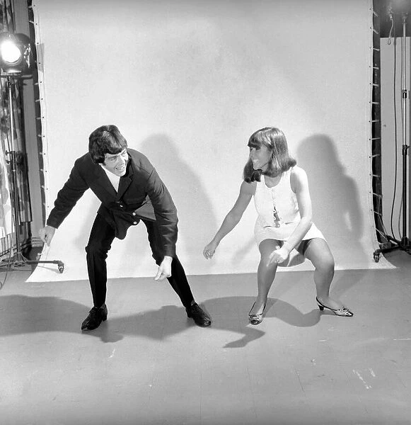Couple dancing the 'Bend'. 1960 A1202-008