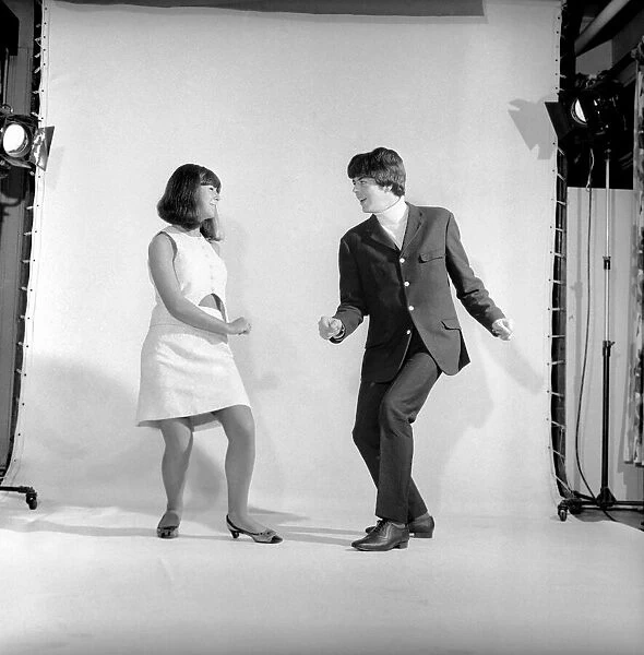 Couple dancing the 'Bend'. 1960 A1202-011