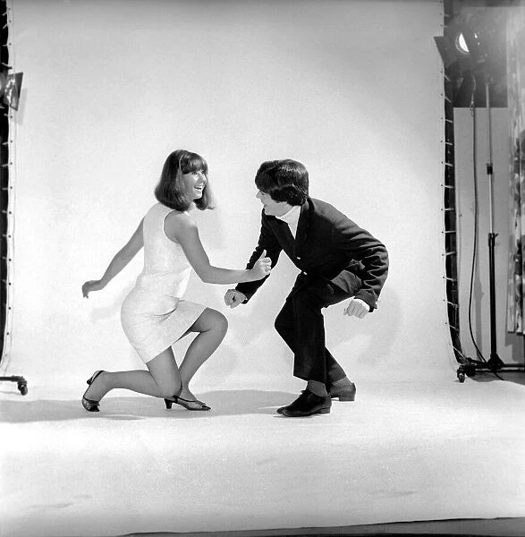 Couple dancing the 'Bend'. 1960 A1202-012
