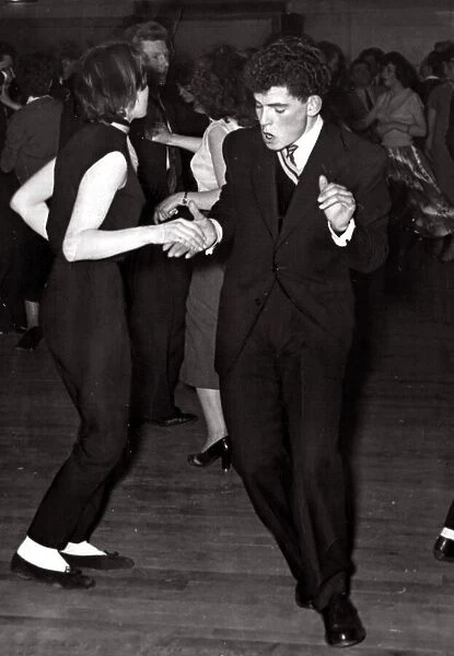 A couple Jive in true 50s style Dancing April 1954