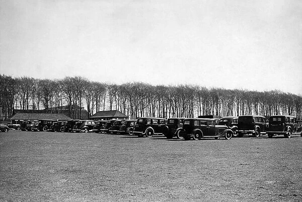 On the course. Some of the taxis parked during the races. April 1944 P012042