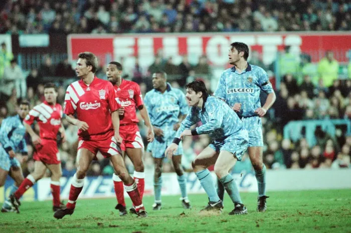 Framed Print : Coventry 5-1 Liverpool, Premier league match at Highfield Road Framed Print : Coventry 5-1 Liverpool, Premier league match at Highfield Road