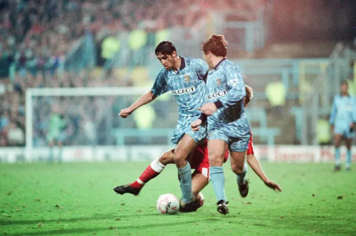 Framed Print : Coventry 5-1 Liverpool, Premier league match at Highfield Road Framed Print : Coventry 5-1 Liverpool, Premier league match at Highfield Road
