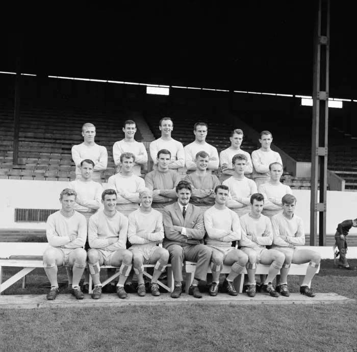 Framed Print : Coventry City FC 1963 / 64. Pre Season Photo-call, August 1963. Jimmy Hill, Manager Framed Print : Coventry City FC 1963 / 64. Pre Season Photo-call, August 1963. Jimmy Hill, Manager