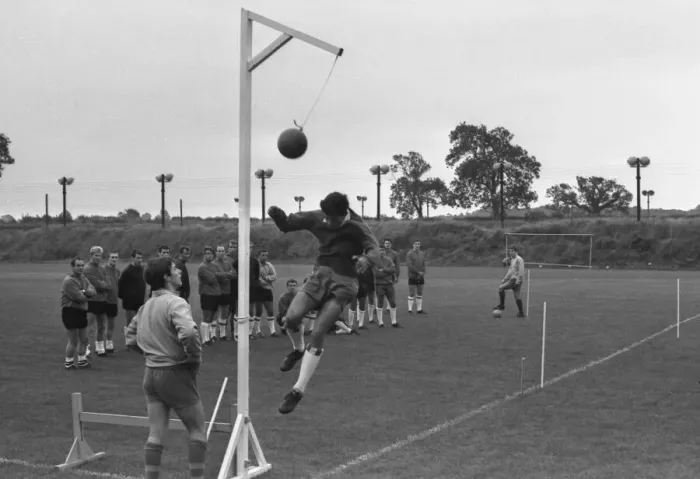 Framed Print : The Coventry City FCs players at the training ground, Coventry Framed Print : The Coventry City FCs players at the training ground, Coventry