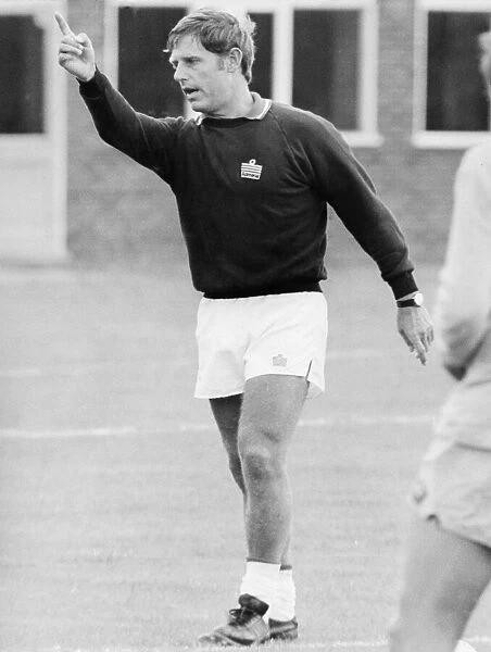 Coventry City manager Gordon Milne during a training session. 25th July 1979