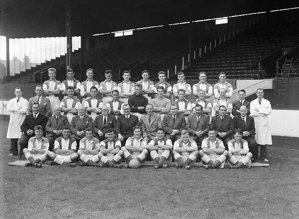 Coventry City team photo at Highfield Road circa 1952